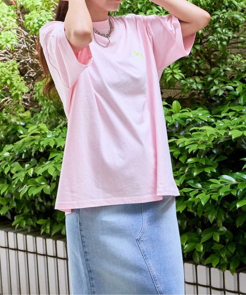 ウォッシャブル　チュール発泡プリントTシャツ VENCE EXCHANGE｜ヒゲ発泡キャラプリントTシャツ | Rakuten