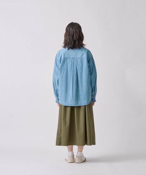 ブラウス シャツ 「KELEN / ケレン」フリルデザインデニムシャツ レディース Kelen ブラウス シャツ 「KELEN / ケレン」フリルデザインデニム