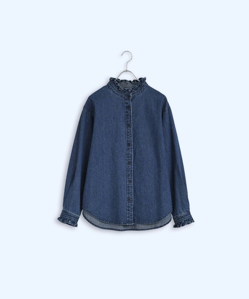ブラウス シャツ 「KELEN / ケレン」フリルデザインデニムシャツ レディース Kelen ブラウス シャツ 「KELEN / ケレン」フリルデザインデニム