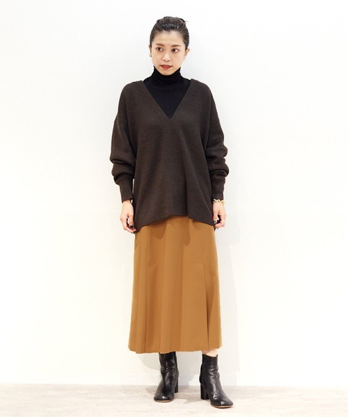 Vermeil per IENA ストライプフレアスカート 新品タグ付き VERMEIL par iena コットンストライプフレアスカート