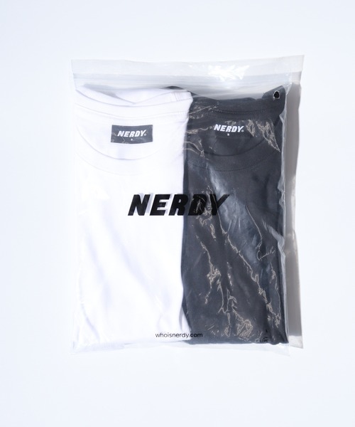 NERDY 公式正規品 ブランク スモールロゴ 半袖 Tシャツ NERDY tシャツ ブレンク スモール ロゴ 半袖 Tシャツ 2パック