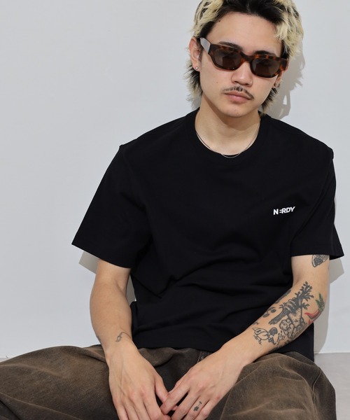 NERDY tシャツ ブレンク スモール ロゴ 半袖 Tシャツ 2パック