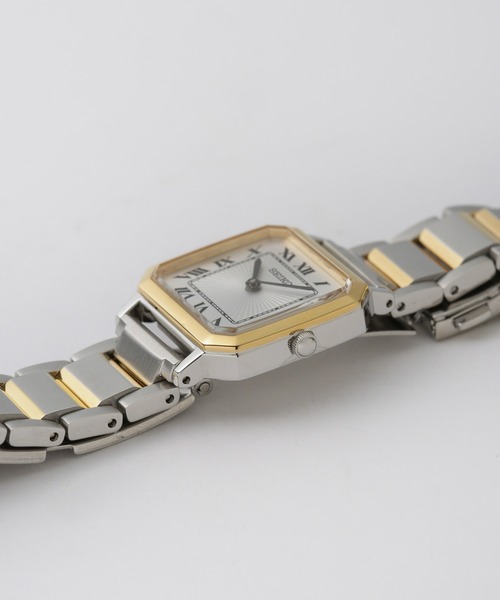 SEIKO レディース 時計 シルバー/ゴールド 正品 ゴールドとシルバーのコンビ色のSEIKOレディース腕時計です