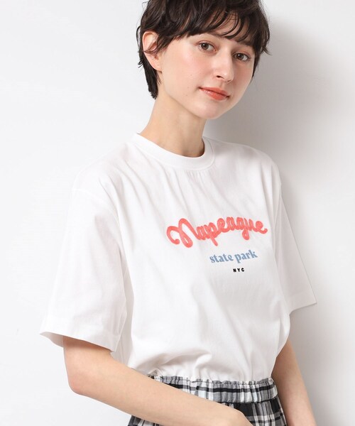 tシャツ 「洗える」オーガニックコットンロゴTシャツ レディース