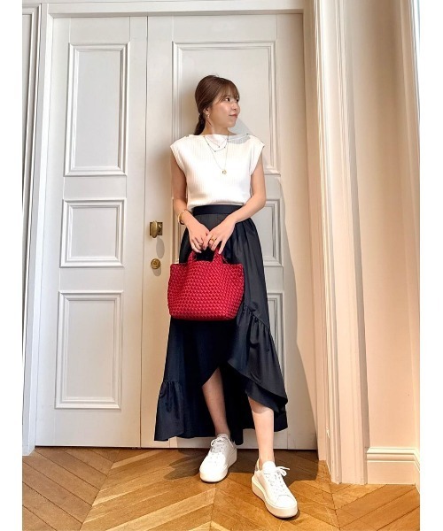 【25AW NEW】LOEWE_women / ウール アシンメトリースカート アシンメトリー スカート（ウール） ブラック - LOEWE