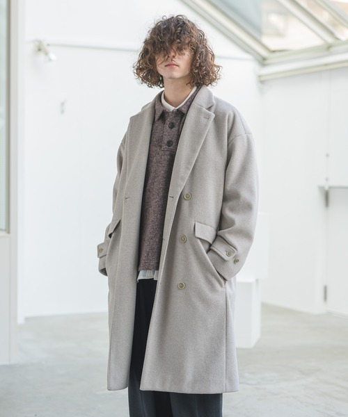 Casper John（キャスパージョン） チェスターコート MEDIUM ブラウン
