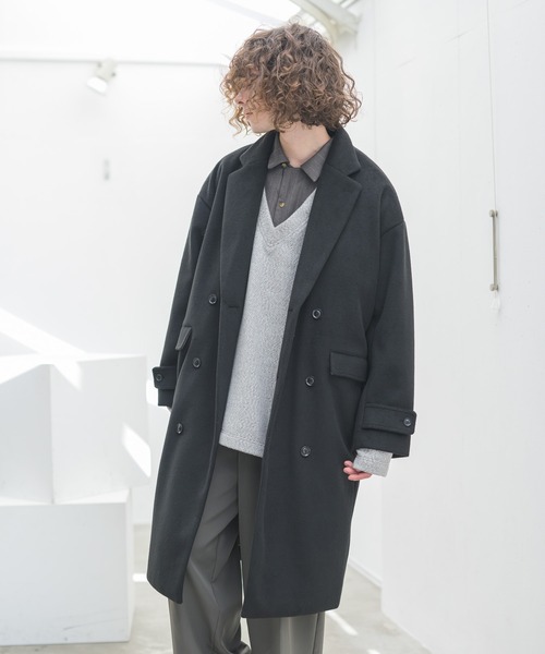 Casper John（キャスパージョン） チェスターコート MEDIUM ブラウン