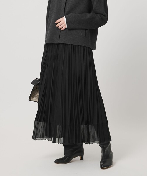 ユナイテッドアローズ シアー コンビ プリーツ スカート UNITED ARROWS（ユナイテッドアローズ） スカート シアー コンビ