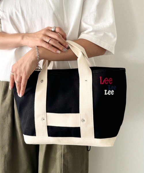 Lee（リー） トートバッグ テープハンドル ミニトート/ロゴ刺繍/ヘビー