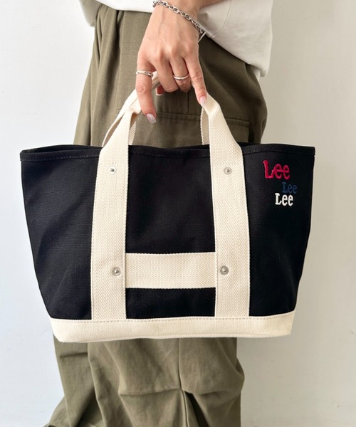 Lee（リー） トートバッグ テープハンドル ミニトート/ロゴ刺繍/ヘビー