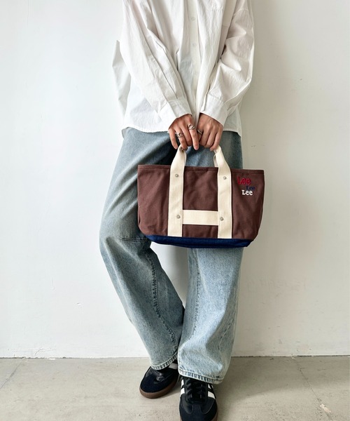 Lee（リー） トートバッグ テープハンドル ミニトート/ロゴ刺繍/ヘビー