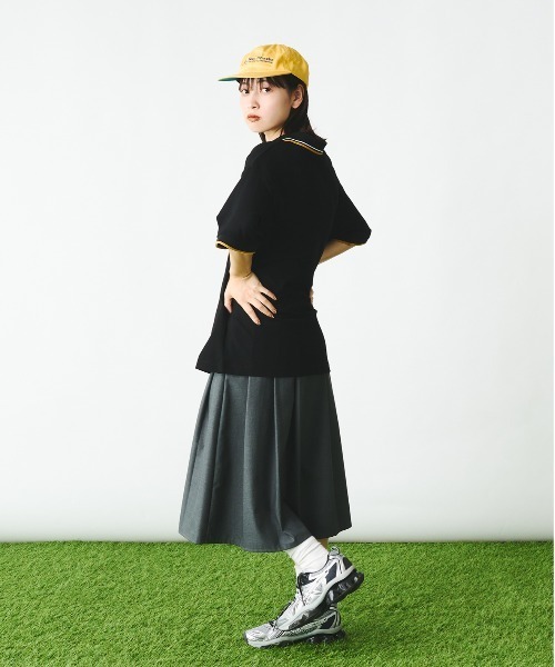 「Adoon plain」 半袖ポロシャツ LARGE ブラック メンズ_画像5