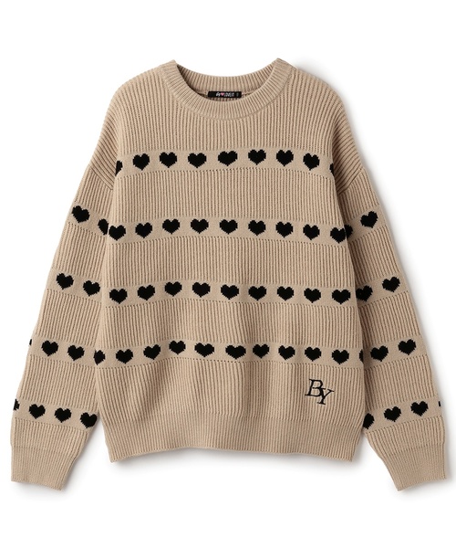 by LOVEiT ニット セーター ハートボーダーニット キッズ 子供服