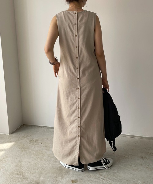 「210nouve」 ノースリーブワンピース FREE アイボリー レディース_画像3