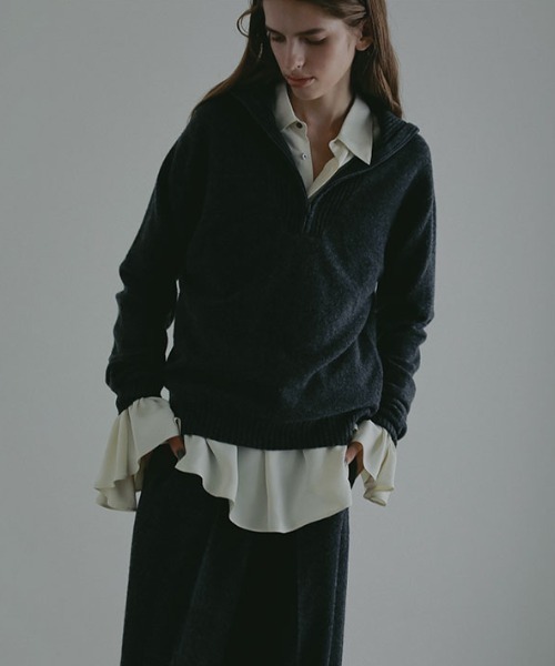 新品タグ付　ETRE TOKYOエトレトウキョウ ハーフジップ　ニット　セーター ETRE TOKYO（エトレトウキョウ） ニット セーター ハーフジップ