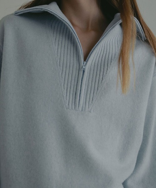 ETRE TOKYO（エトレトウキョウ） ニット セーター ハーフジップ