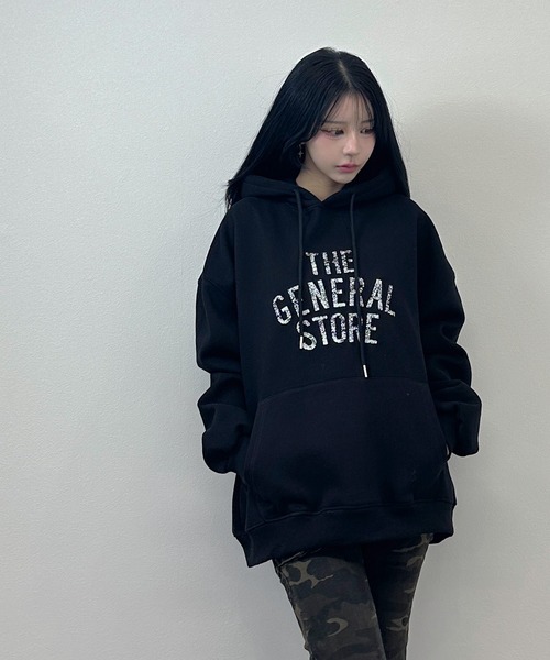 FOLLOWIN（フォロウィン） パーカー 3color「裏ボア」ロゴプリント