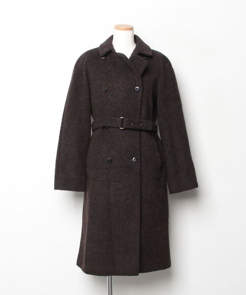 BURBERRY ブラウン ウール ピーコート　美品 BURBERRY（バーバリー） ピーコート 11 ブラウン レディース