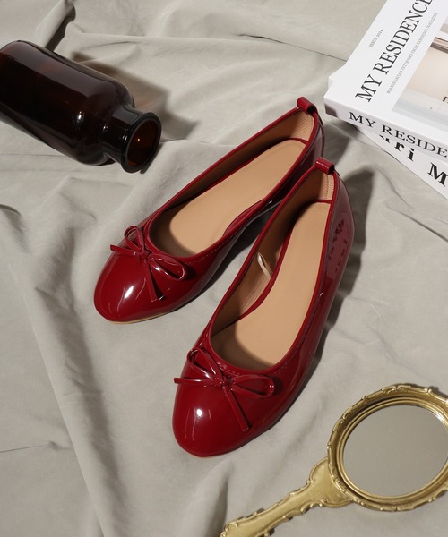 ⭐未使用級⭐レペット パンプス エナメル フラットシューズ 赤 26㎝ ⭐未使用級⭐レペット パンプス エナメル フラットシューズ 赤 26