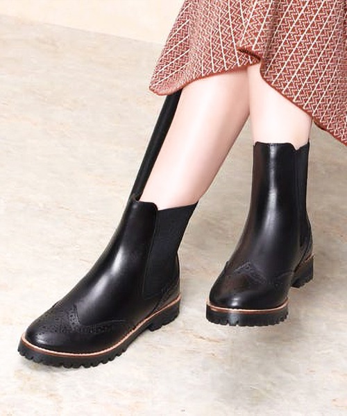 「ALPHA CUBIC」 ショートブーツ 24.0cm ブラック レディース_画像8