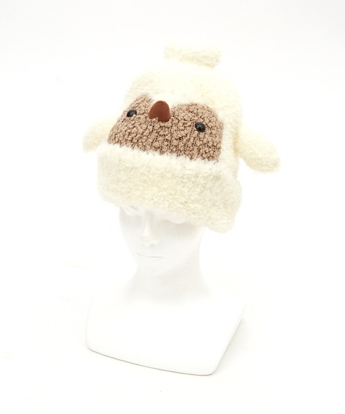 ニット帽 ニットキャップ an meets zakka ペンギンモンスターニット帽