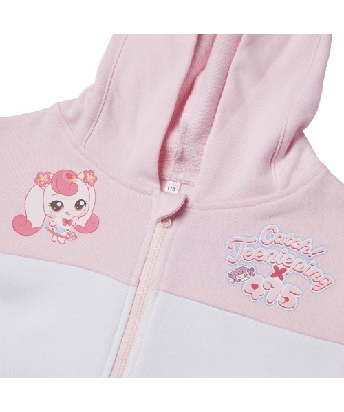 パーカー ティニピン×475 長袖フード付き 裏毛 しなこコラボ キッズ