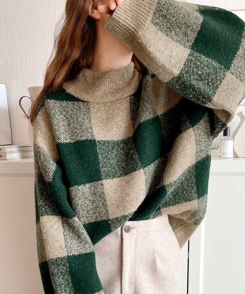 「Java」 長袖ニット X-LARGE グレー レディース_画像3