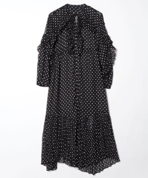 LILY BROWN（リリーブラウン） 長袖ワンピース FREE ブラック