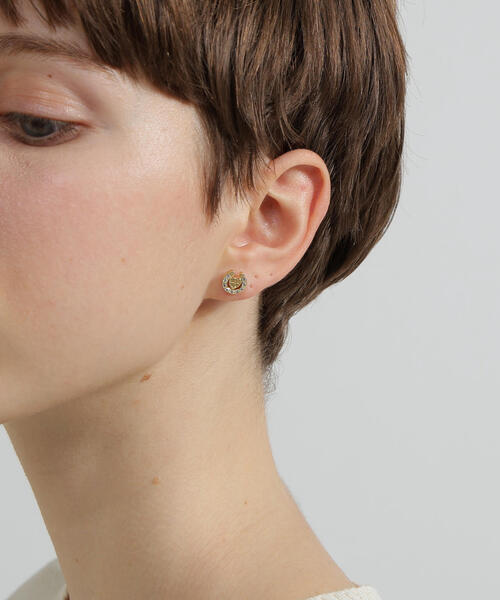 ピアス HEART  HORSESHOE CZ  EARRING by J.H.M CO.，LTD. レディースの画像
