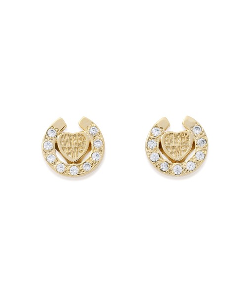 ピアス HEART  HORSESHOE CZ  EARRING by J.H.M CO.，LTD. レディースの画像
