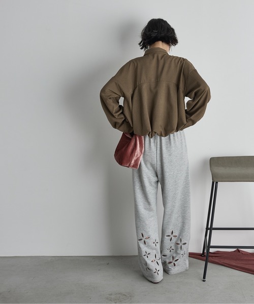 「THE YOn」 長袖シャツ FREE ライトグレー レディース_画像5