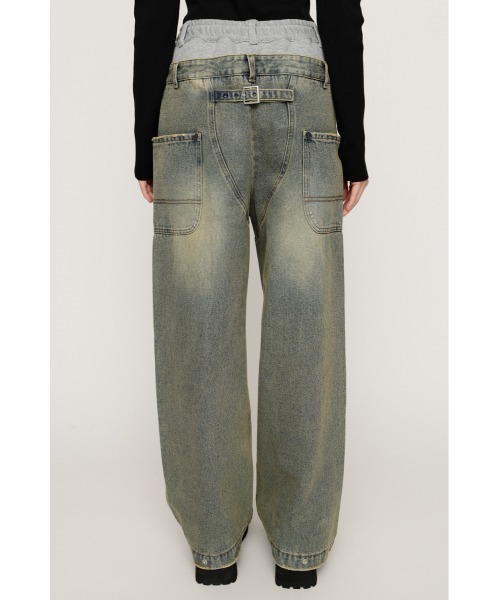 SLY（スライ） ジーンズ デニム デニムパンツ LAYERED WAIST DOCKING