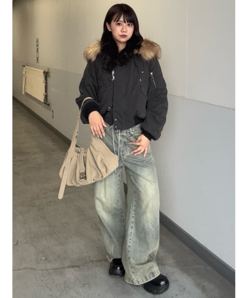 SLY（スライ） ジーンズ デニム デニムパンツ LAYERED WAIST DOCKING