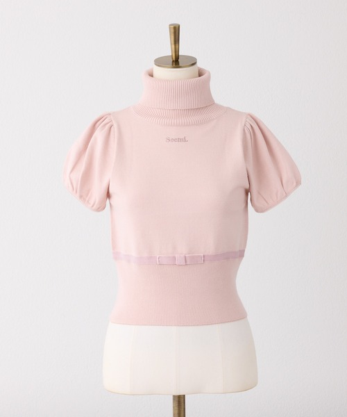「Seemi. byNICECLAUP」 タートルネックニット FREE ブラック レディース_画像4