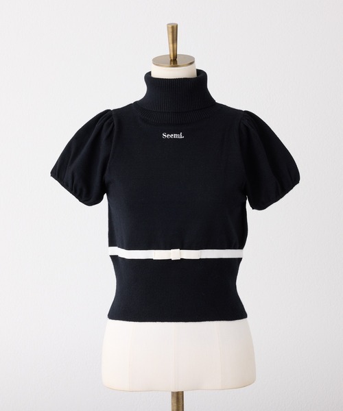 「Seemi. byNICECLAUP」 タートルネックニット FREE ブラック レディース_画像5