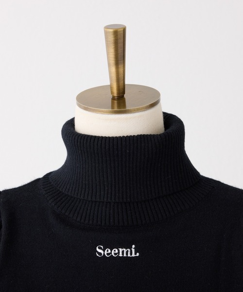 「Seemi. byNICECLAUP」 タートルネックニット FREE ブラック レディース_画像6