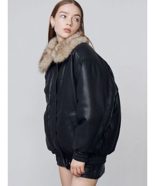 EMODA（エモダ） ブルゾン アウター フェイクレザーブルゾン