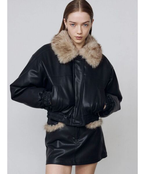 EMODA（エモダ） ブルゾン アウター フェイクレザーブルゾン