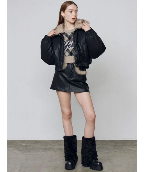 EMODA（エモダ） ブルゾン アウター フェイクレザーブルゾン