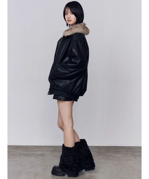 EMODA（エモダ） ブルゾン アウター フェイクレザーブルゾン