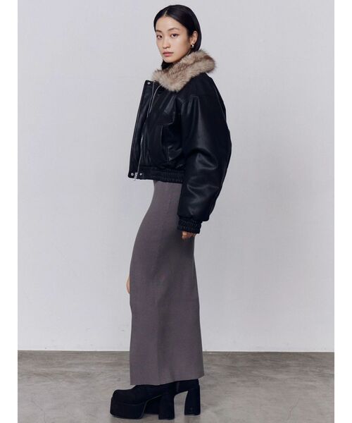 EMODA（エモダ） ブルゾン アウター フェイクレザーブルゾン