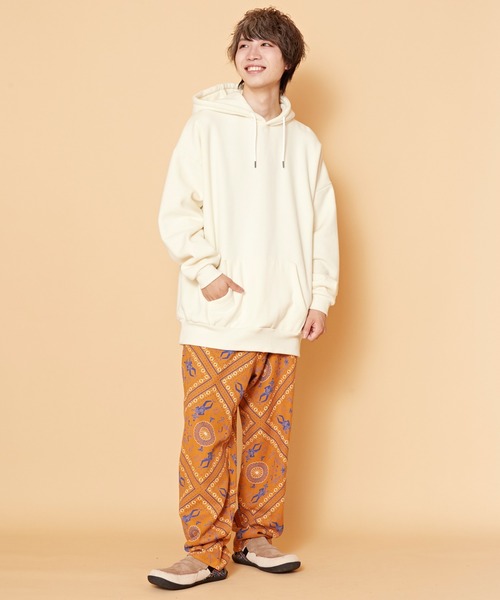 「チャイハネ」 「Amina」イージーパンツ FREE オレンジ メンズ_画像6