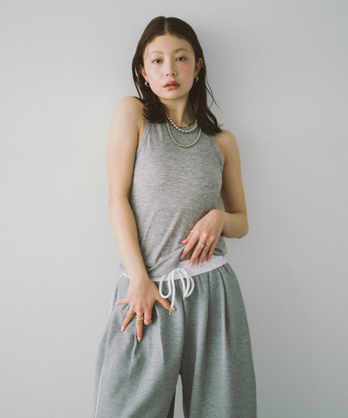 「HANNE」 長袖カットソー FREE グレー レディース_画像4