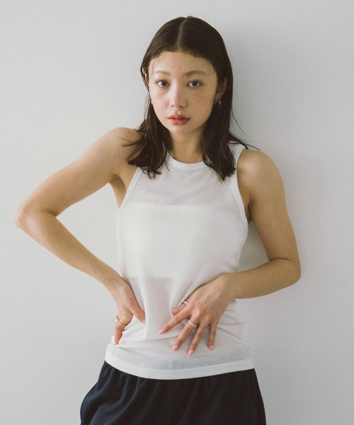 「HANNE」 長袖カットソー FREE グレー レディース_画像5