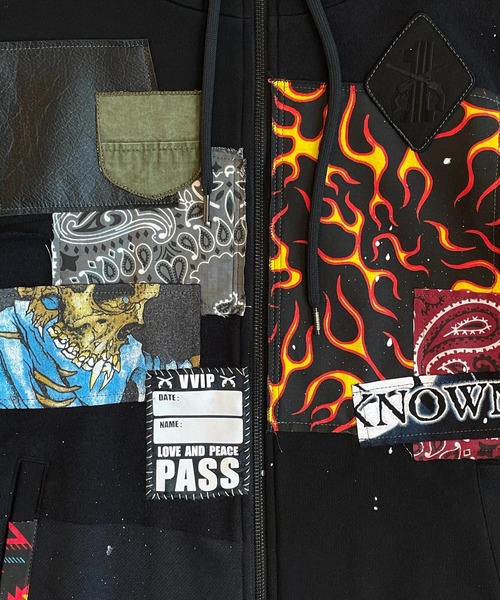 roar guns（ロアーガンズ） パーカー OVERDESIGN REMAKE ZIP HOODIE