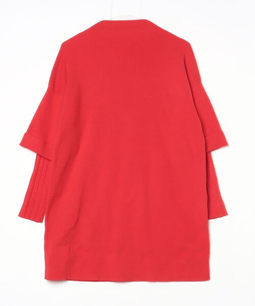 「CAWAII」 「french pave」長袖ニット FREE レッド レディース_画像2