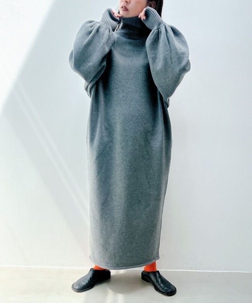 「y/m」 ニットワンピース FREE ネイビー レディース_画像3