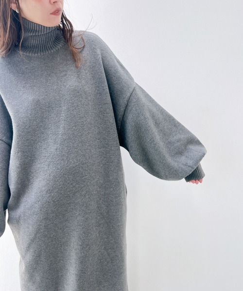 「y/m」 ニットワンピース FREE ネイビー レディース_画像7