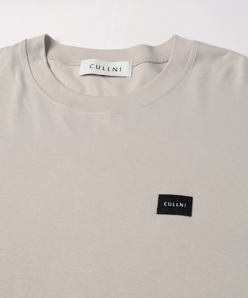 【値下げ】CULLNI Tシャツ×2（クリーム&ネイビー） CULLNI（クルニ） tシャツ CULLNI Embroidery Patch Pullover メンズ