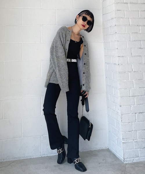 「PAGEBOY」 ニットカーディガン FREE ブルー系その他 レディース_画像7